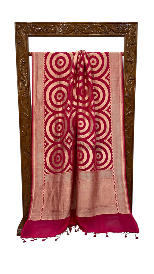 Khaddi Georgette Handloom Banarasi Saree - The Handlooms