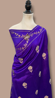 Pure Mango Silk Banarasi Handloom Saree - The Handlooms