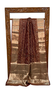 Pure Kora Tissue Handloom Banarasi Saree - Handwork - The Handlooms