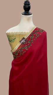Pure Organza Handloom Banarasi Saree - Handwork - The Handlooms