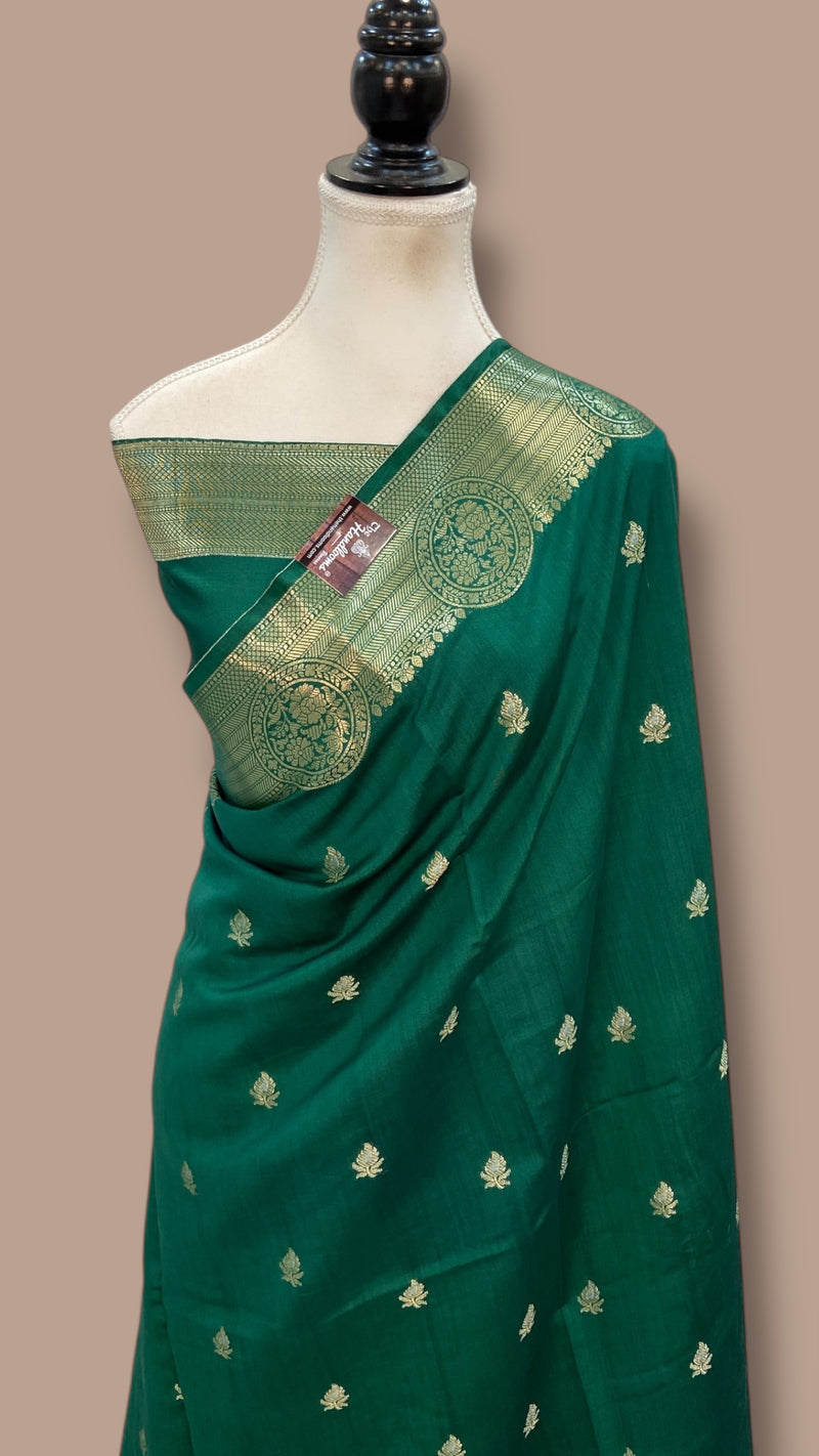 Pure Chiniya Silk Handloom Banarasi Saree - The Handlooms