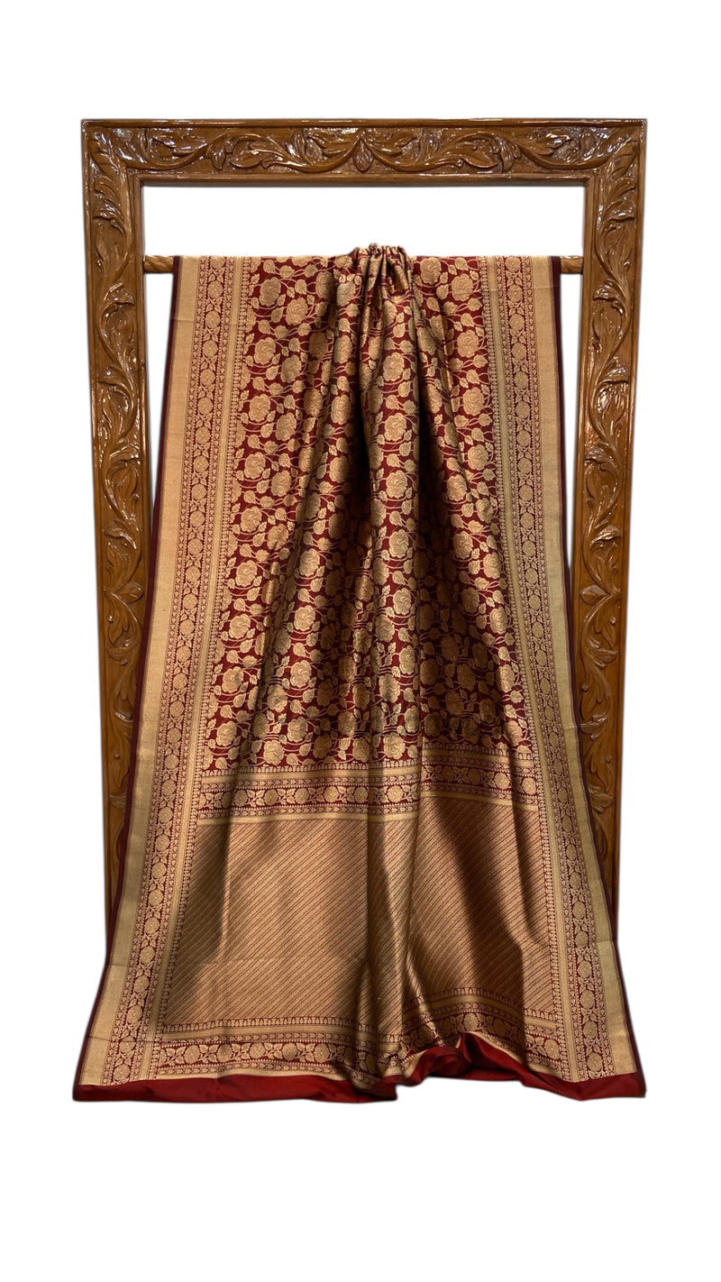 Pure Katan Silk Banarasi Handloom Saree - Tanchui Brocade