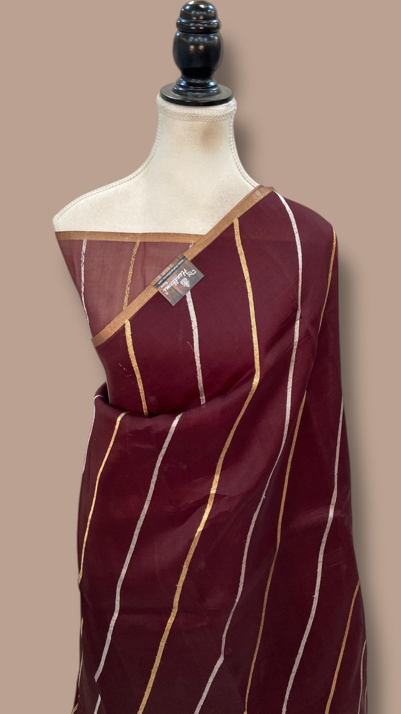 Pure Kora Handloom Banarasi Saree - The Handlooms