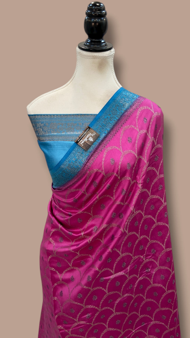 Pure Chiniya Silk Handloom Banarasi Saree - The Handlooms