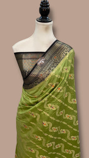 Pure Chiniya Silk Handloom Banarasi Saree - The Handlooms