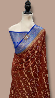Pure Chiniya Silk Handloom Banarasi Saree - The Handlooms