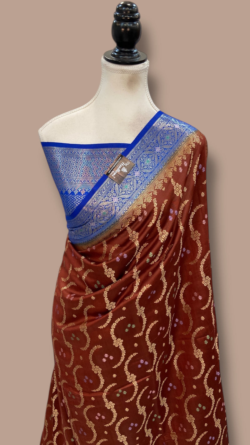 Pure Chiniya Silk Handloom Banarasi Saree - The Handlooms