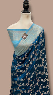 Pure Mango Silk Banarasi Handloom Saree - The Handlooms