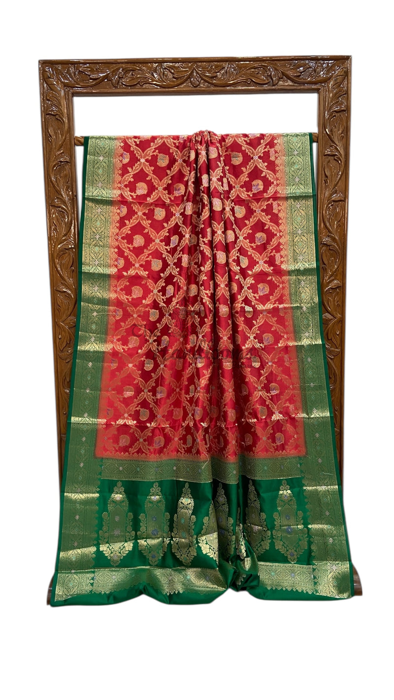 Pure Dupion Silk Banarasi Saree