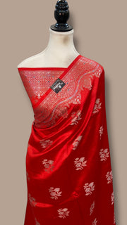 Pure Dupion Silk Banarasi Saree - The Handlooms