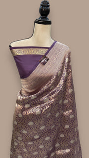 Pure Katan Silk Banarasi Handloom Saree - Tanchui Brocade With Sona Roopa - The Handlooms