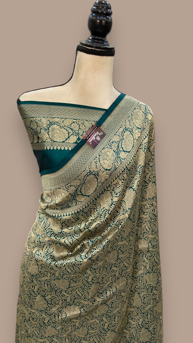 Pure Katan Silk Banarasi Handloom Saree - Tanchui Brocade