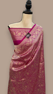 Pure Katan Silk Banarasi Handloom Saree - Tanchui Brocade - The Handlooms