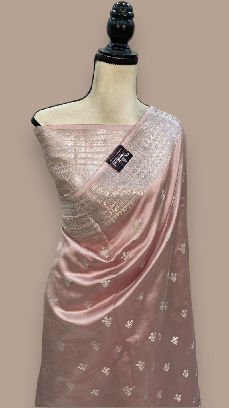 Pure Mango Silk Banarasi Handloom Saree - The Handlooms