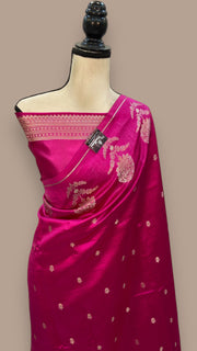 Pure Mango Silk Banarasi Handloom Saree - The Handlooms