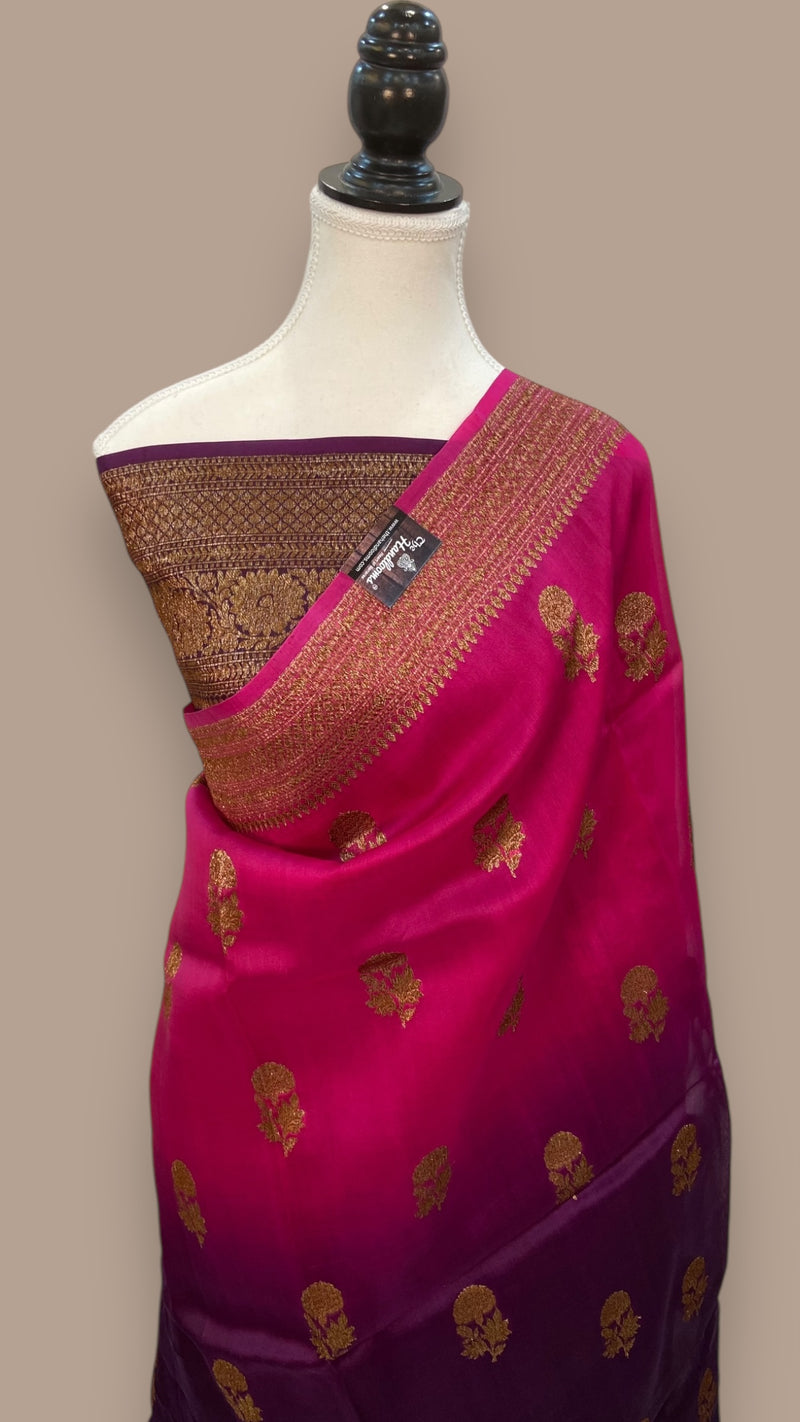 Pure Kora Handloom Banarasi Saree - The Handlooms