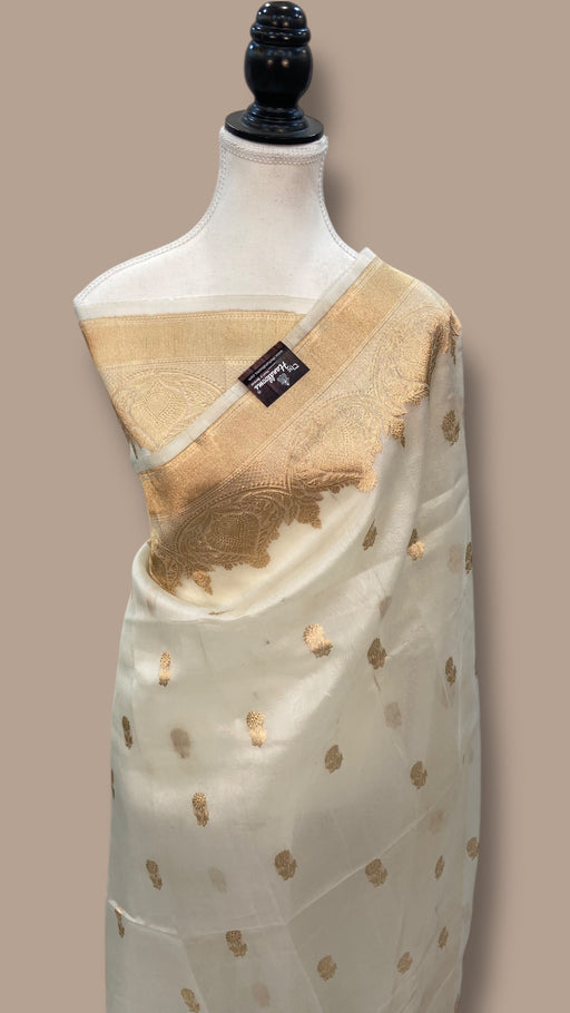 Pure Kora Handloom Banarasi Saree - The Handlooms