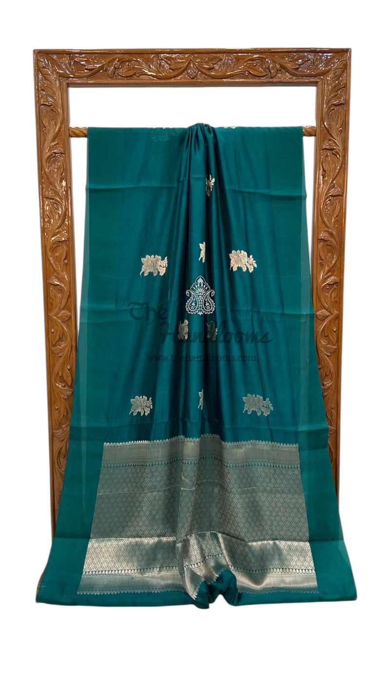 Pure Mango Silk Banarasi Handloom Saree - The Handlooms
