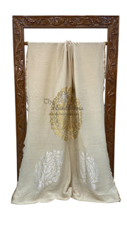 Moonga Georgette Handloom Banarasi Saree - The Handlooms