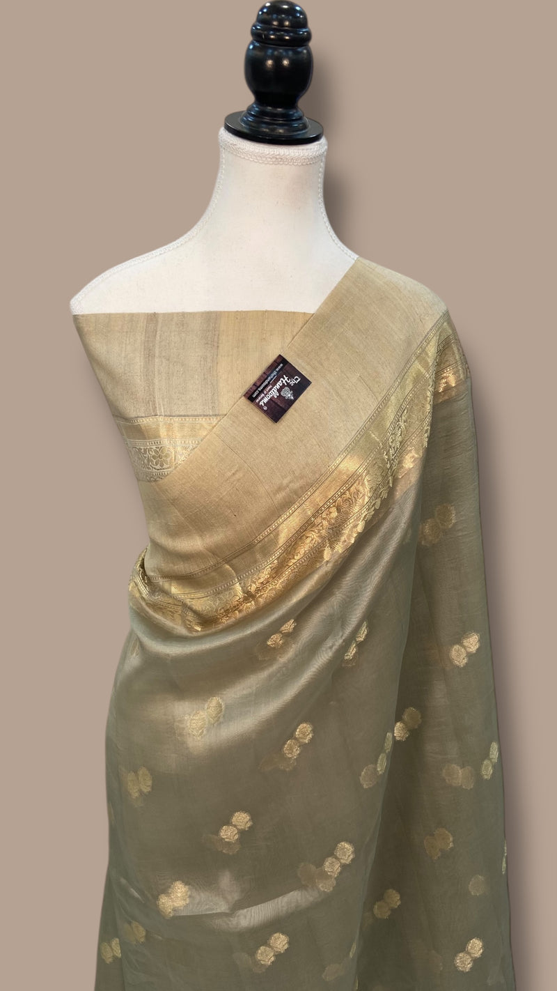 Pure Kora Handloom Banarasi Saree - The Handlooms