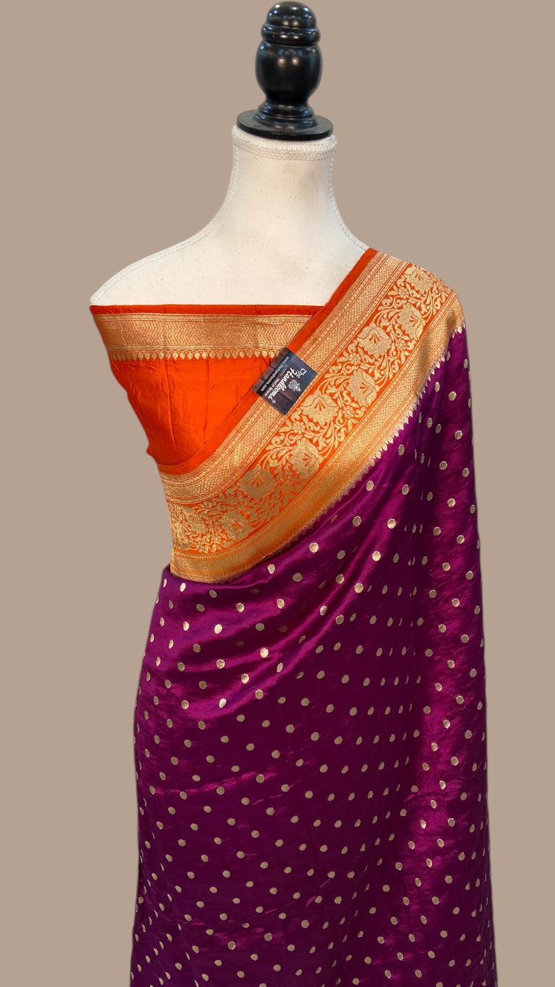Pure Dupion Silk Banarasi Handloom Saree - The Handlooms