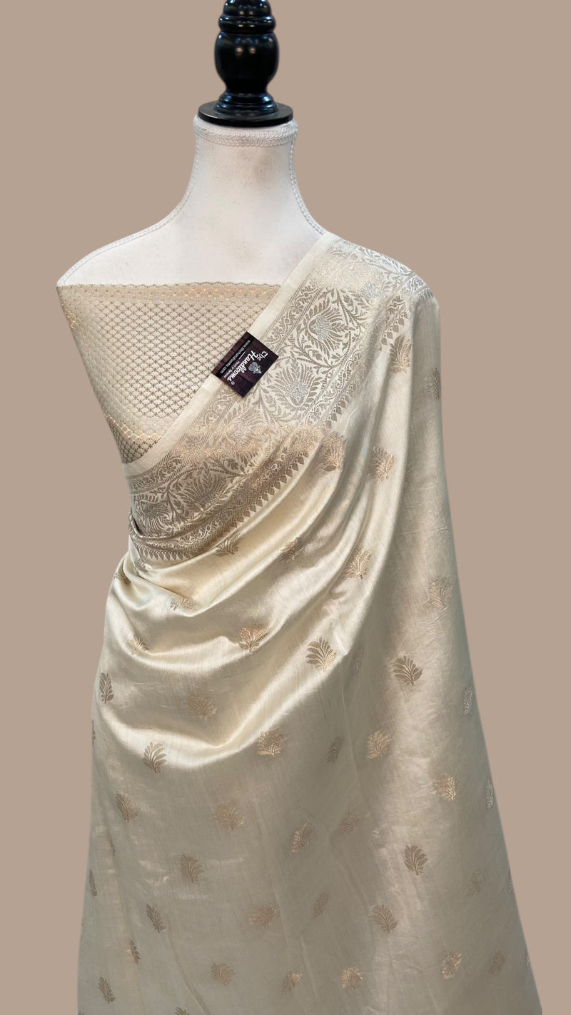 Pure Chiniya Silk Handloom Banarasi Saree - The Handlooms