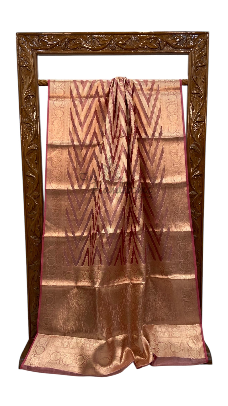 Pure Kora Tissue Handloom Banarasi Saree - The Handlooms