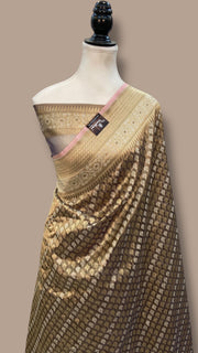 Pure Tissue Reshmi zari Handloom Banarasi Saree - The Handlooms