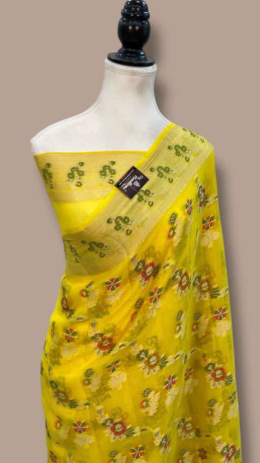 Pure Chiffon Khaddi Banarasi Saree - The Handlooms