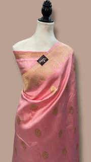 Pure Katan Silk Banarasi Handloom Saree - All over Kadua motifs - The Handlooms