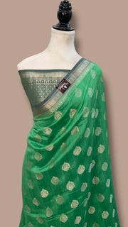 Pure Chiniya Silk Handloom Banarasi Saree - The Handlooms