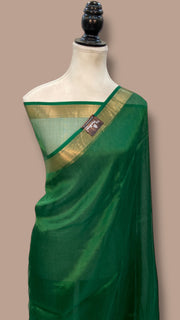 Pure Kora Tissue Handloom Banarasi Saree - The Handlooms