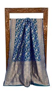 Pure Katan Silk Banarasi Handloom Saree - All over jaal work - The Handlooms