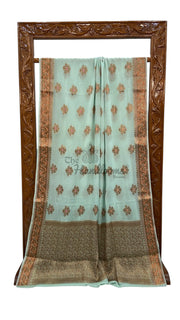 Pure Chiffon Khaddi Banarasi Saree - The Handlooms