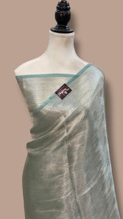Pure Kora Tissue Tanchui Handloom Banarasi Saree - The Handlooms
