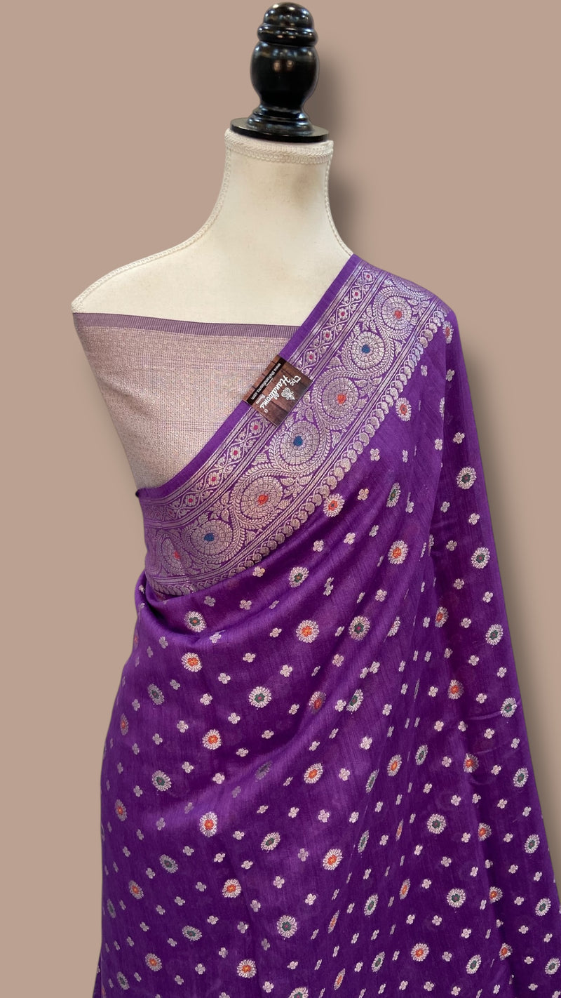 Moonga Silk Handloom Banarasi Saree - The Handlooms