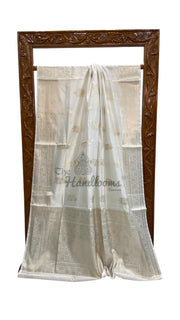 Pure Mango Silk Banarasi Handloom Saree - The Handlooms