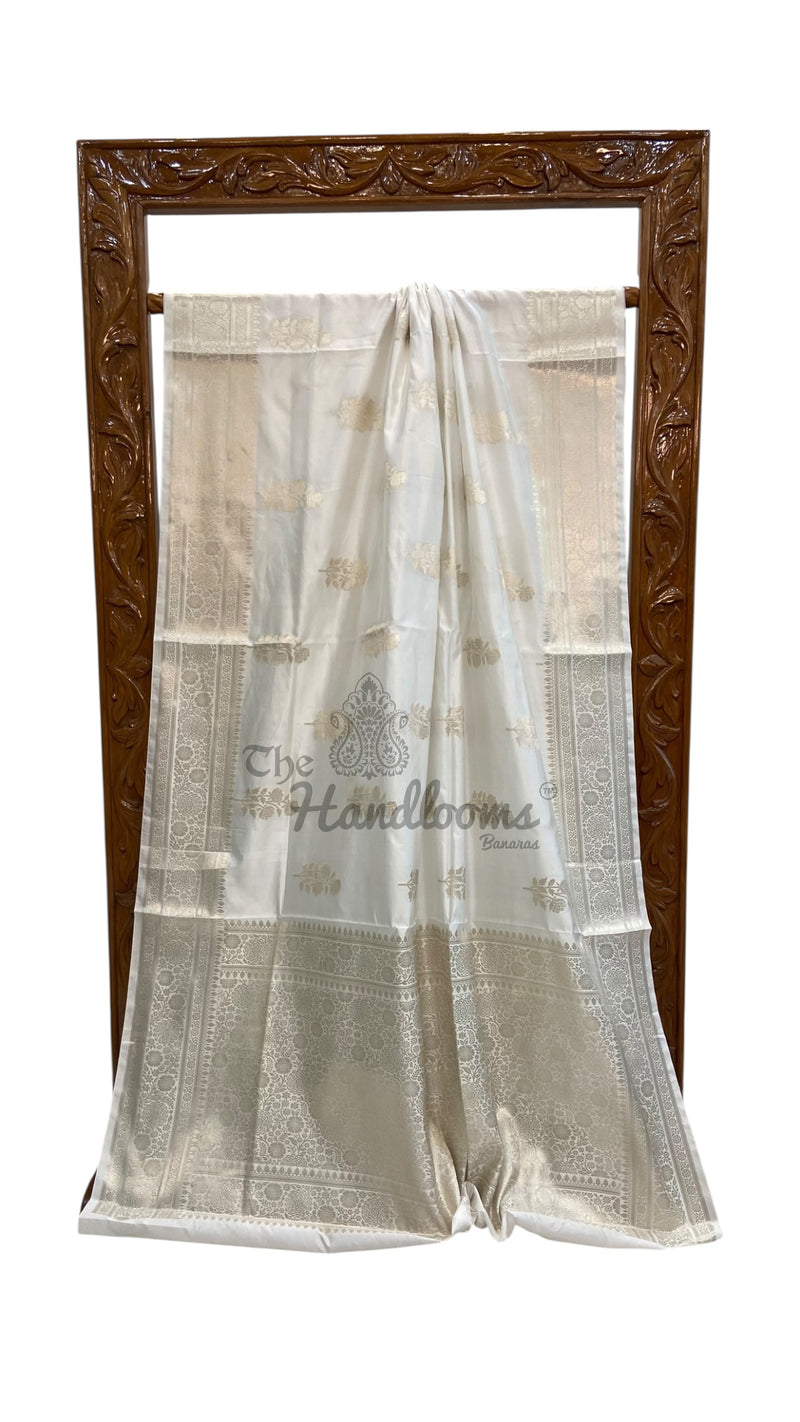 Pure Mango Silk Banarasi Handloom Saree - The Handlooms