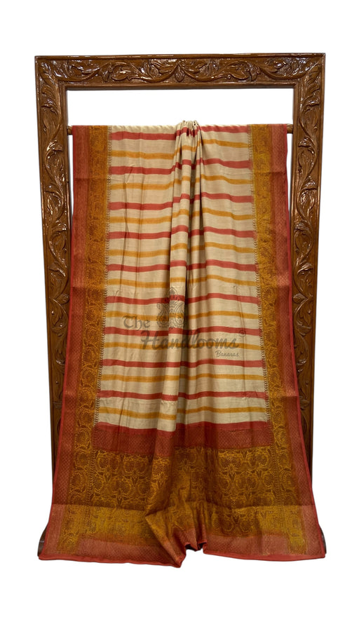 Pure Moonga Silk Handloom Banarasi Saree - The Handlooms
