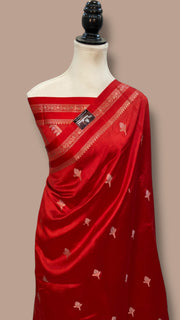 Pure Mango Silk Banarasi Handloom Saree - The Handlooms