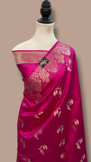 Pure Mango Silk Banarasi Handlokom Saree - The Handlooms
