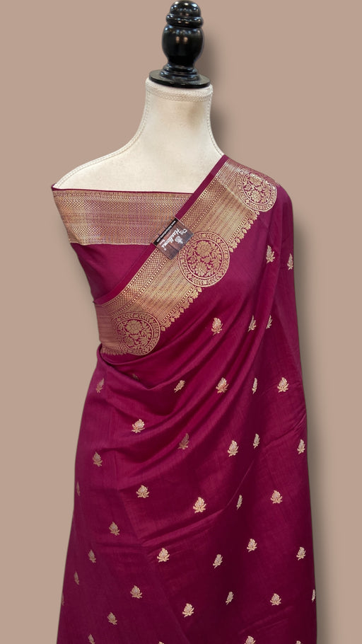 Pure Chiniya Silk Handloom Banarasi Saree - The Handlooms