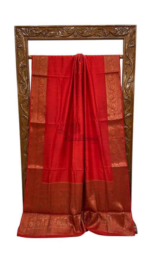 Moonga Silk Handloom Banarasi Saree - The Handlooms
