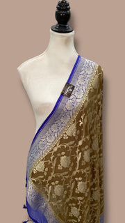 Pure Khaddi Georgette Handloom Dupatta - The Handlooms