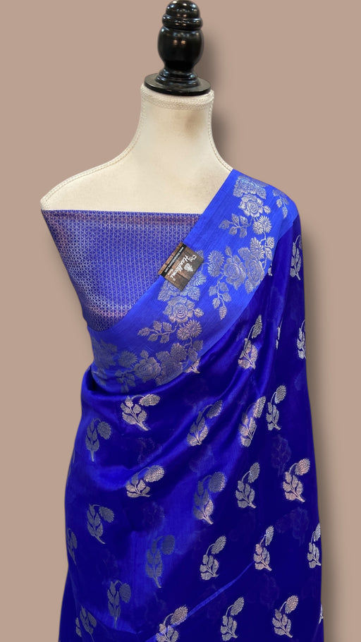 Pure Mango Silk Banarasi Handloom Saree - The Handlooms