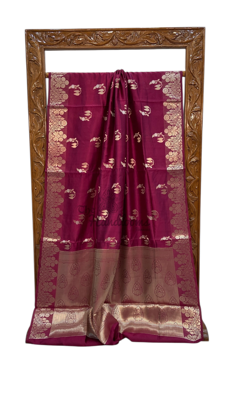 Pure Mango Silk Banarasi Handlokom Saree