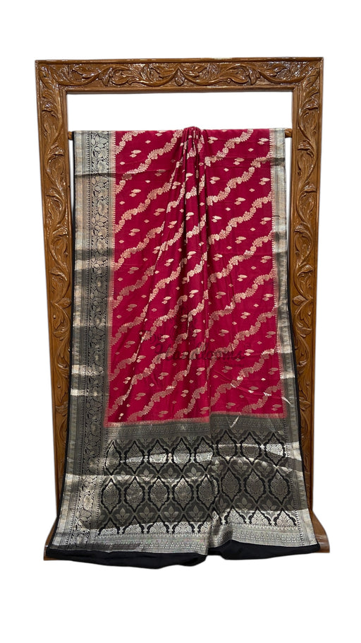 Pure Chiniya Silk Handloom Banarasi Saree - The Handlooms