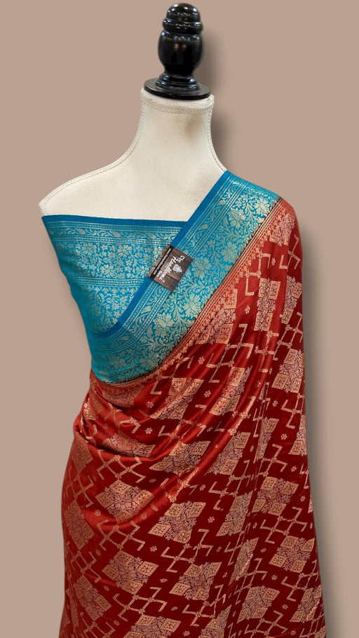 Pure Chiniya Silk Handloom Banarasi Saree - The Handlooms