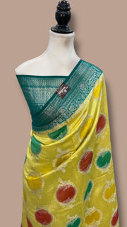 Pure Chiniya Silk Handloom Banarasi Saree - The Handlooms