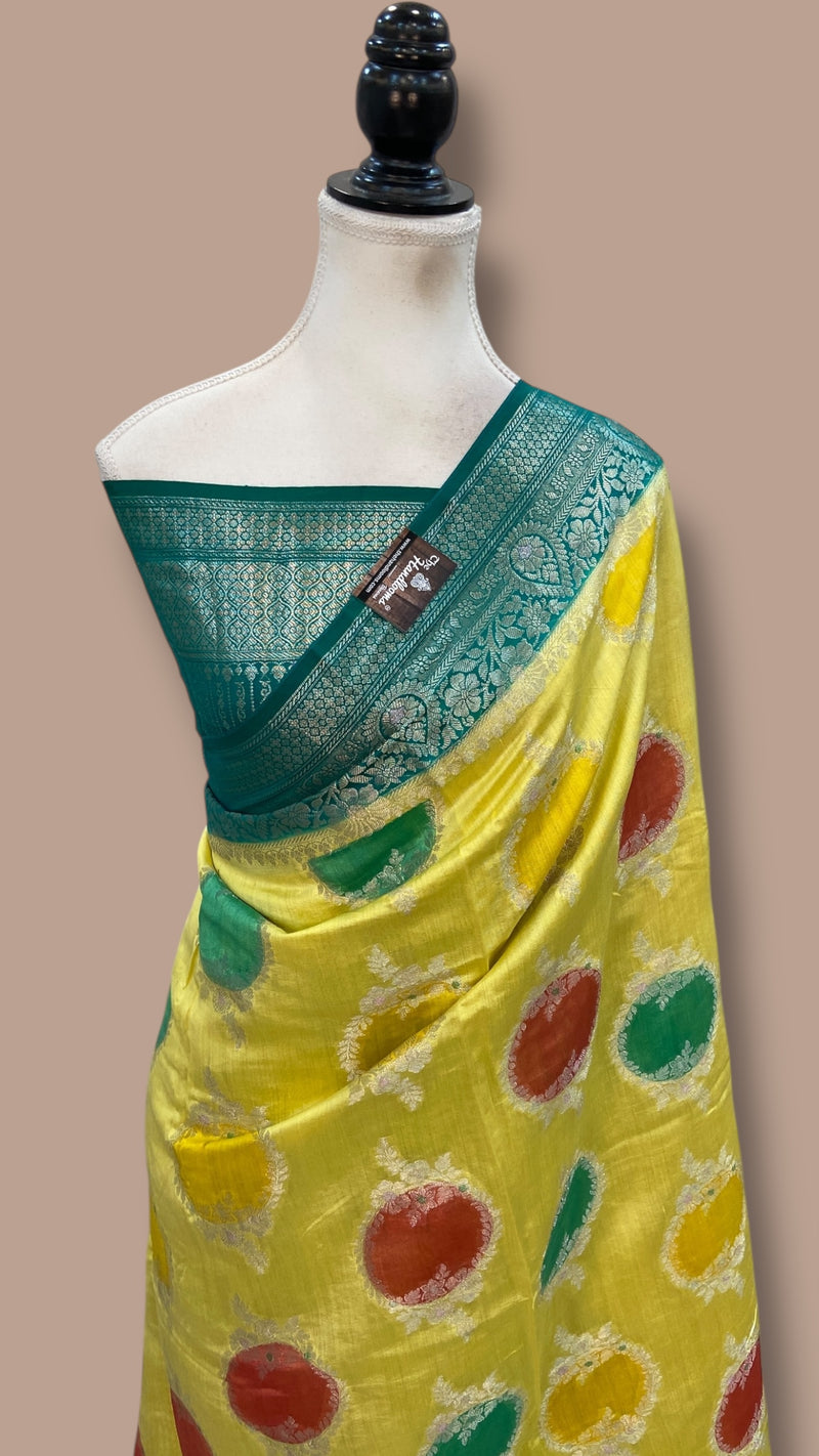 Pure Chiniya Silk Handloom Banarasi Saree - The Handlooms